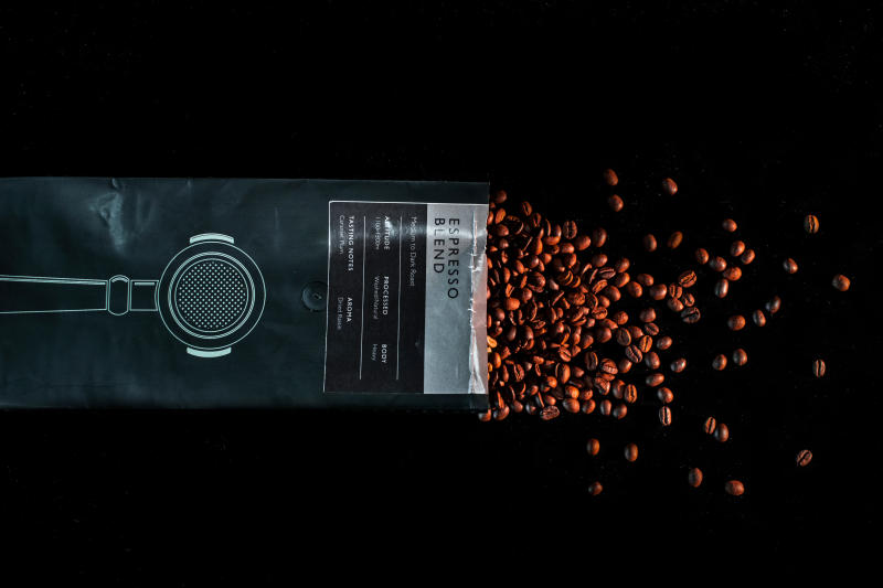 Espresso Blend - 80% Arabica / 20% Robusta — dark roast roast 80% Arabica, 20% Robusta coffee