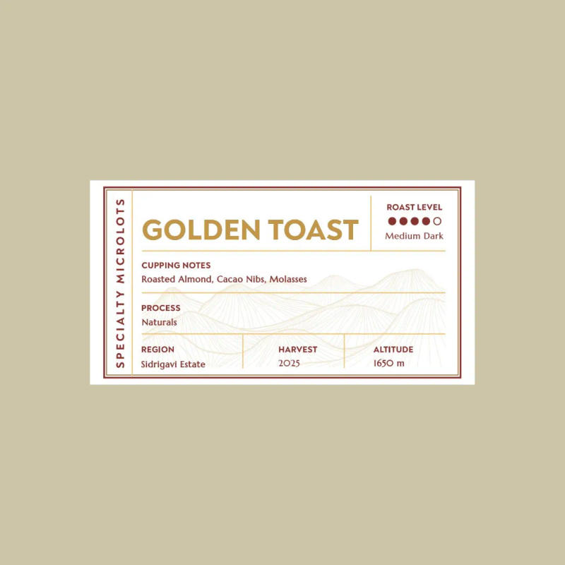 Golden Toast Brew — medium profile roast Arabica coffee from Chikmagalur