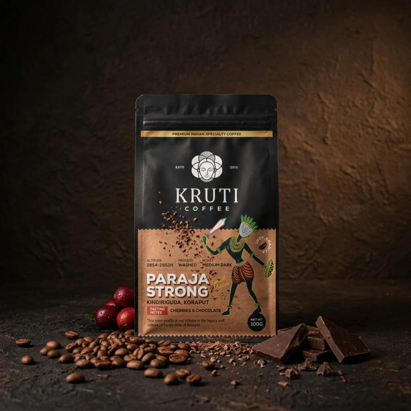 Paraja Strong Trial Pack — MEDIUM DARK roast Arabica coffee from Kindiriguda, Koraput