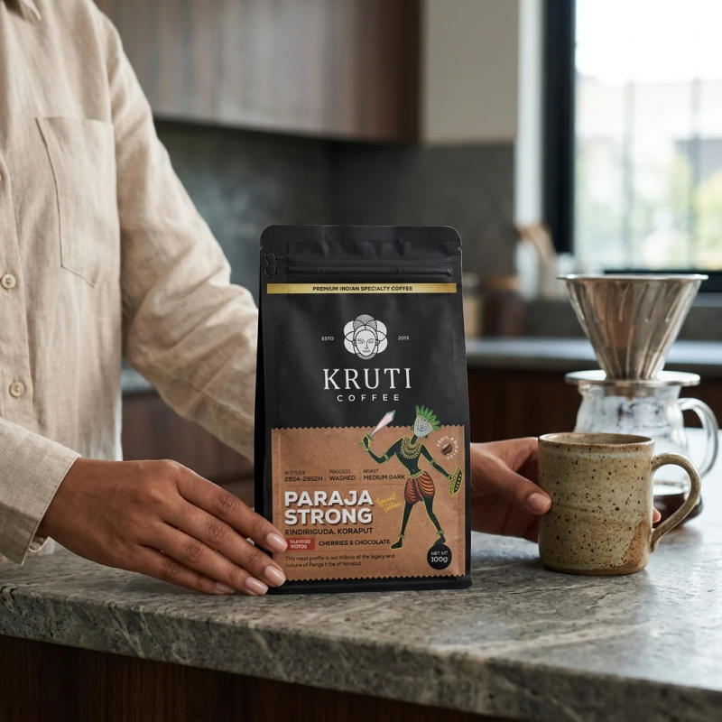 Paraja Strong Trial Pack — MEDIUM DARK roast Arabica coffee from Kindiriguda, Koraput