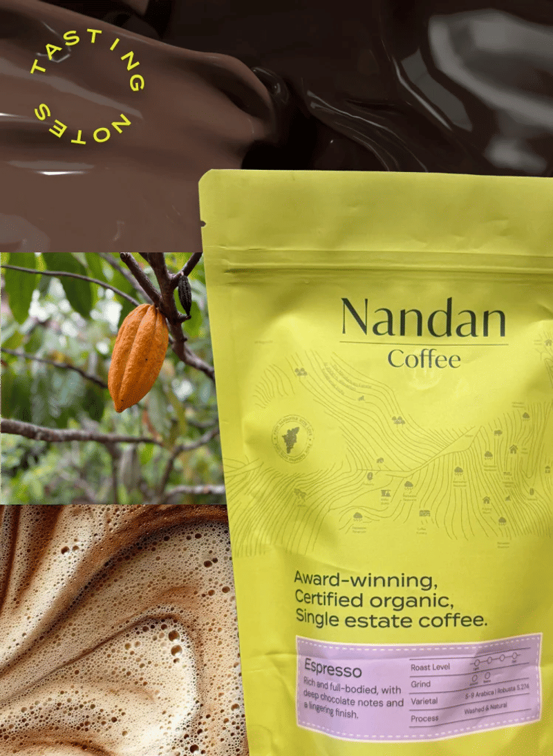 Espresso Dark Roast — dark roast Blend coffee from Kodaikanal