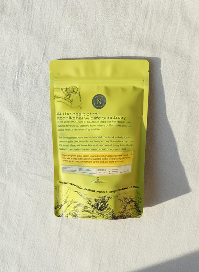 Gold Light Roast — light roast Arabica coffee from Kodaikanal