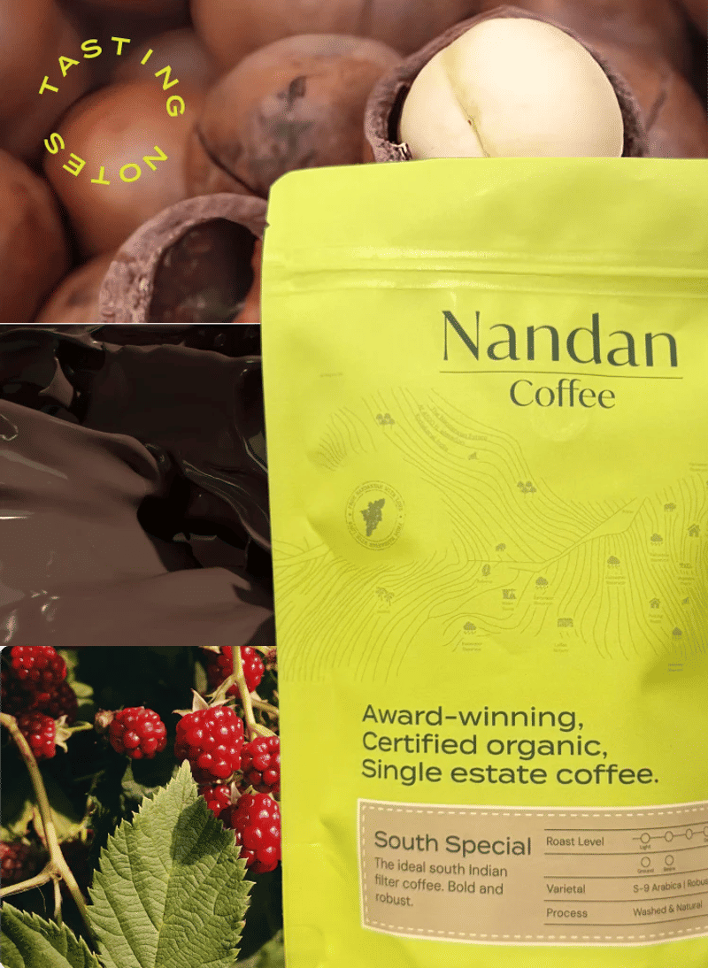 South Special Medium-Dark Roast — Medium-Dark Roast roast Blend coffee from Kodaikanal