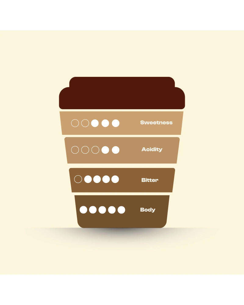 The Monsoon Craft — Medium-Dark Roast roast 70% Arabica, 30% Robusta coffee