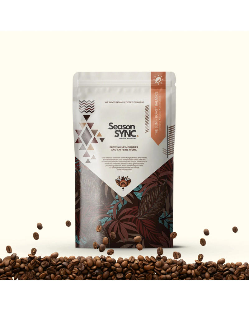 The Sun-Roast Balance — MEDIUM DARK roast Robusta coffee from Wayanad