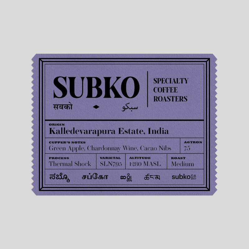 Project Giri : Kalledevarapura Estate, Karnataka: Thermal Shock (Medium Roast) — Medium Roast roast Arabica coffee from Karnataka
