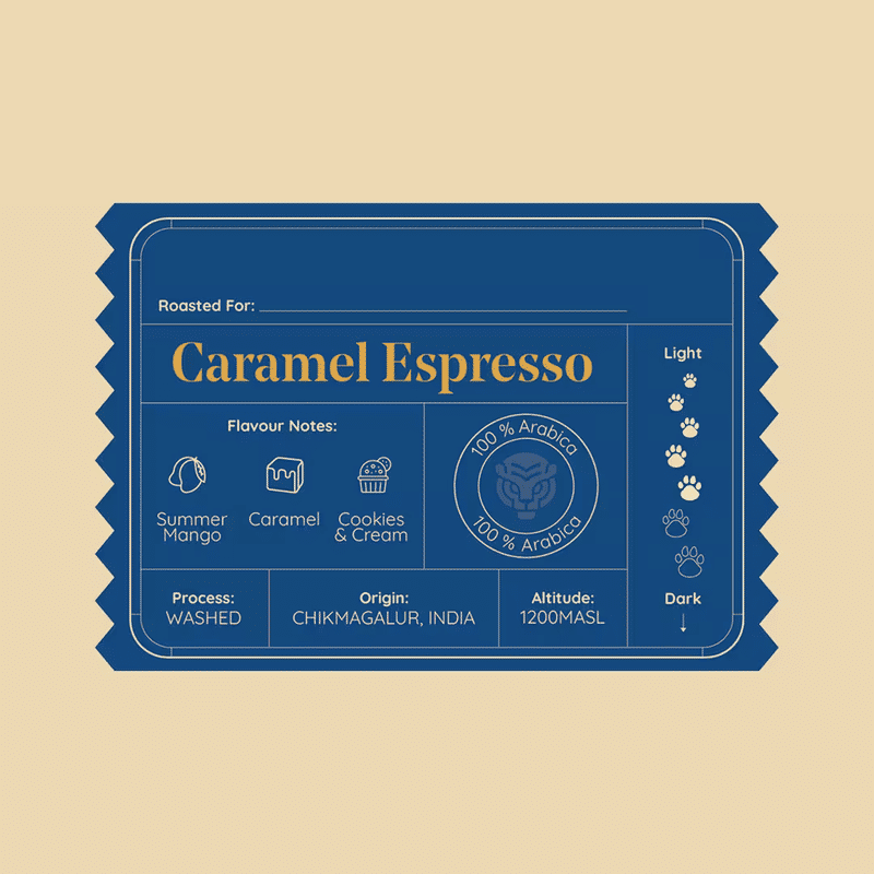 Caramel Espresso — Medium dark roast Arabica coffee from Chikmagalur