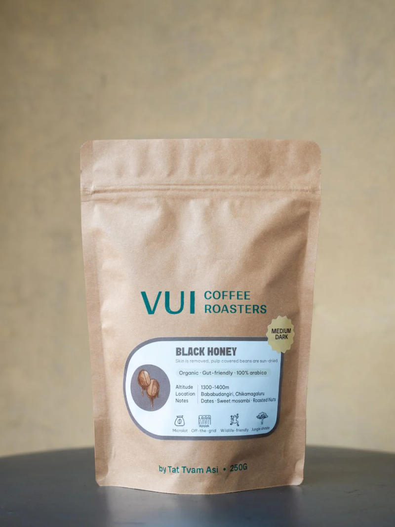 Black Honey (Medium - Dark) — Medium - Dark roast Arabica coffee from Bababudangiri Range In Chikkamagaluru, Karnataka