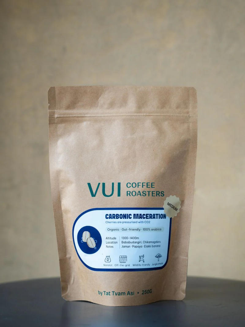 Carbonic Maceration (Medium) — Medium roast Arabica coffee from Bababudangiri Range In Chikkamagaluru, Karnataka