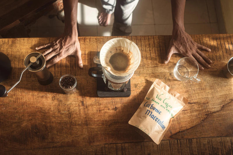 Carbonic Maceration (Medium) — Medium roast Arabica coffee from Bababudangiri Range In Chikkamagaluru, Karnataka