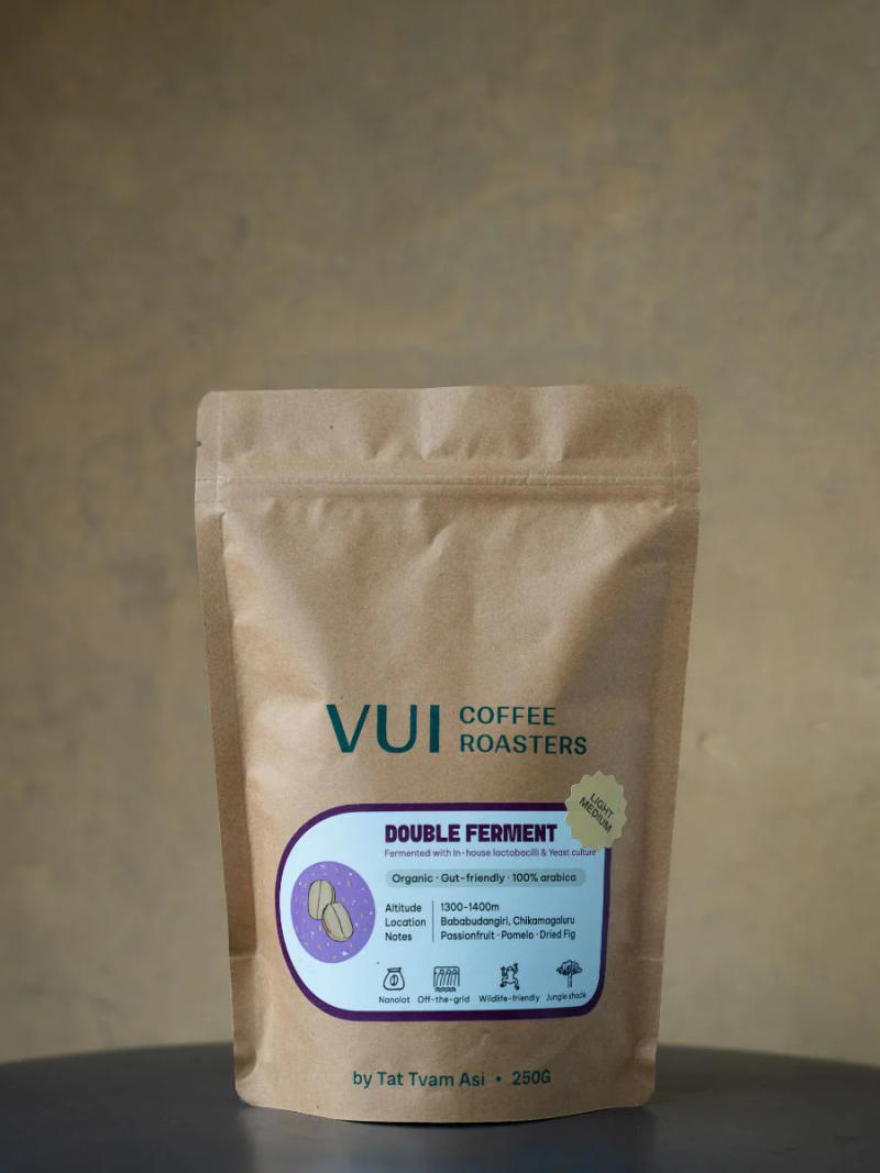 Double Ferment (Light - Medium) — Light - Medium roast Arabica coffee from Bababudangiri Range In Chikkamagaluru, Karnataka