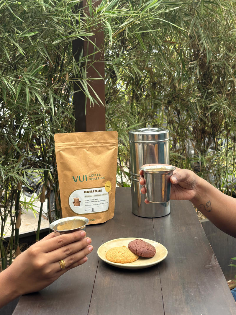Madras Blend (Dark) — Roasted dark roast Blend + Chicory coffee