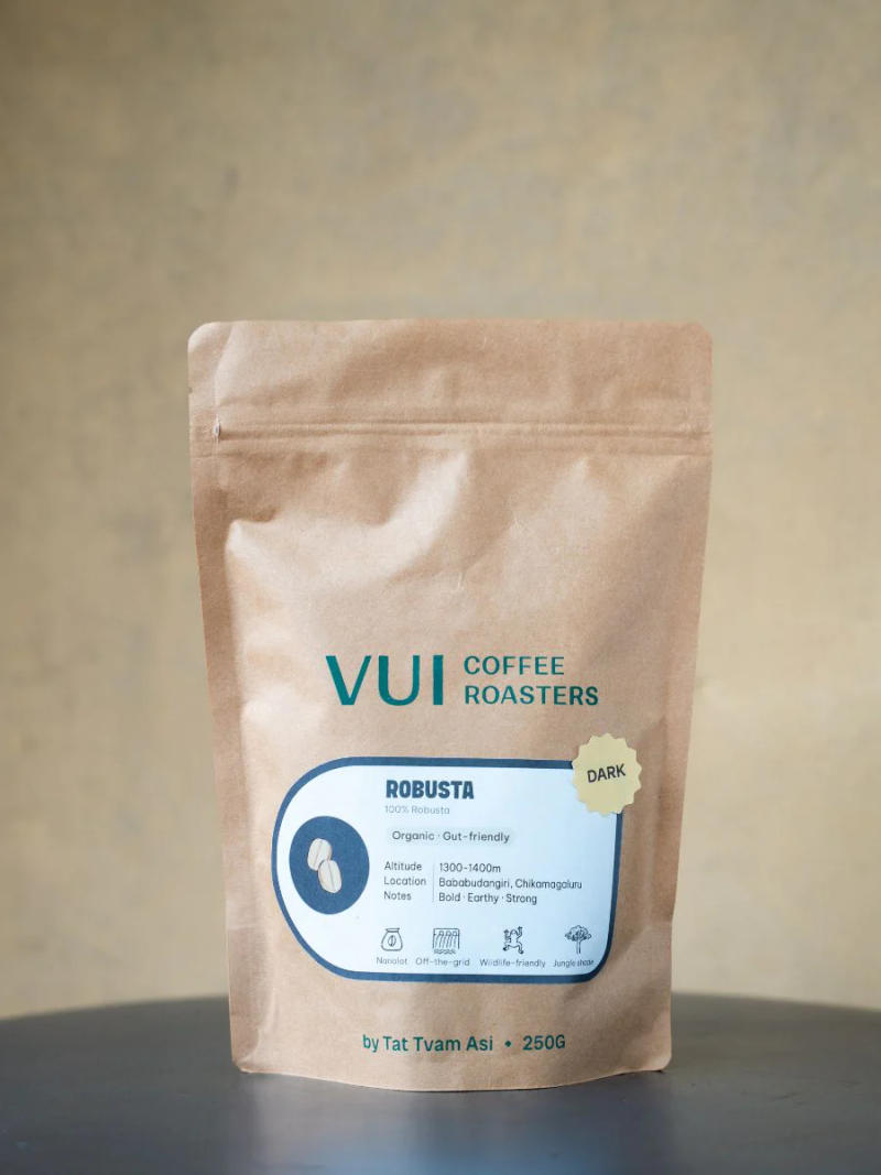 Robusta (Dark) — Dark roast Robusta coffee from Bababudangiri Range In Chikkamagaluru, Karnataka