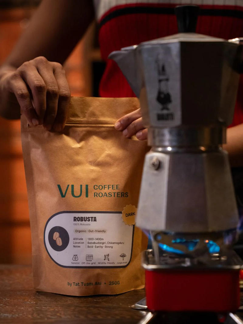 Robusta (Dark) — Dark roast Robusta coffee from Bababudangiri Range In Chikkamagaluru, Karnataka
