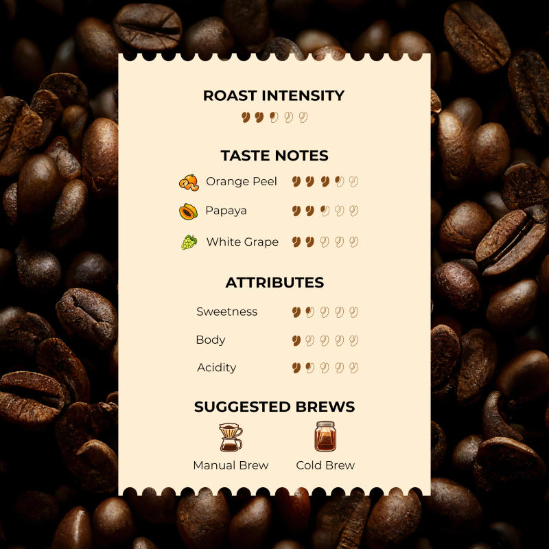 Rose Fruit Co-Fermented Coffee — Arabica coffee