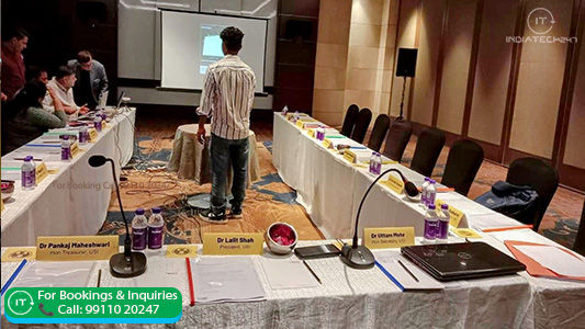 conference room setup