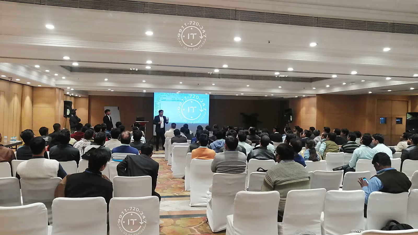 Corporate event audio setup on rent