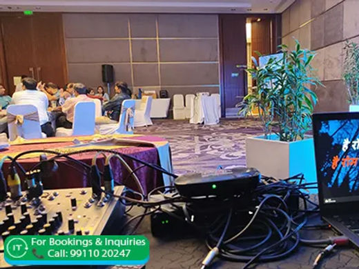 Karaoke setup for corporate event on rent