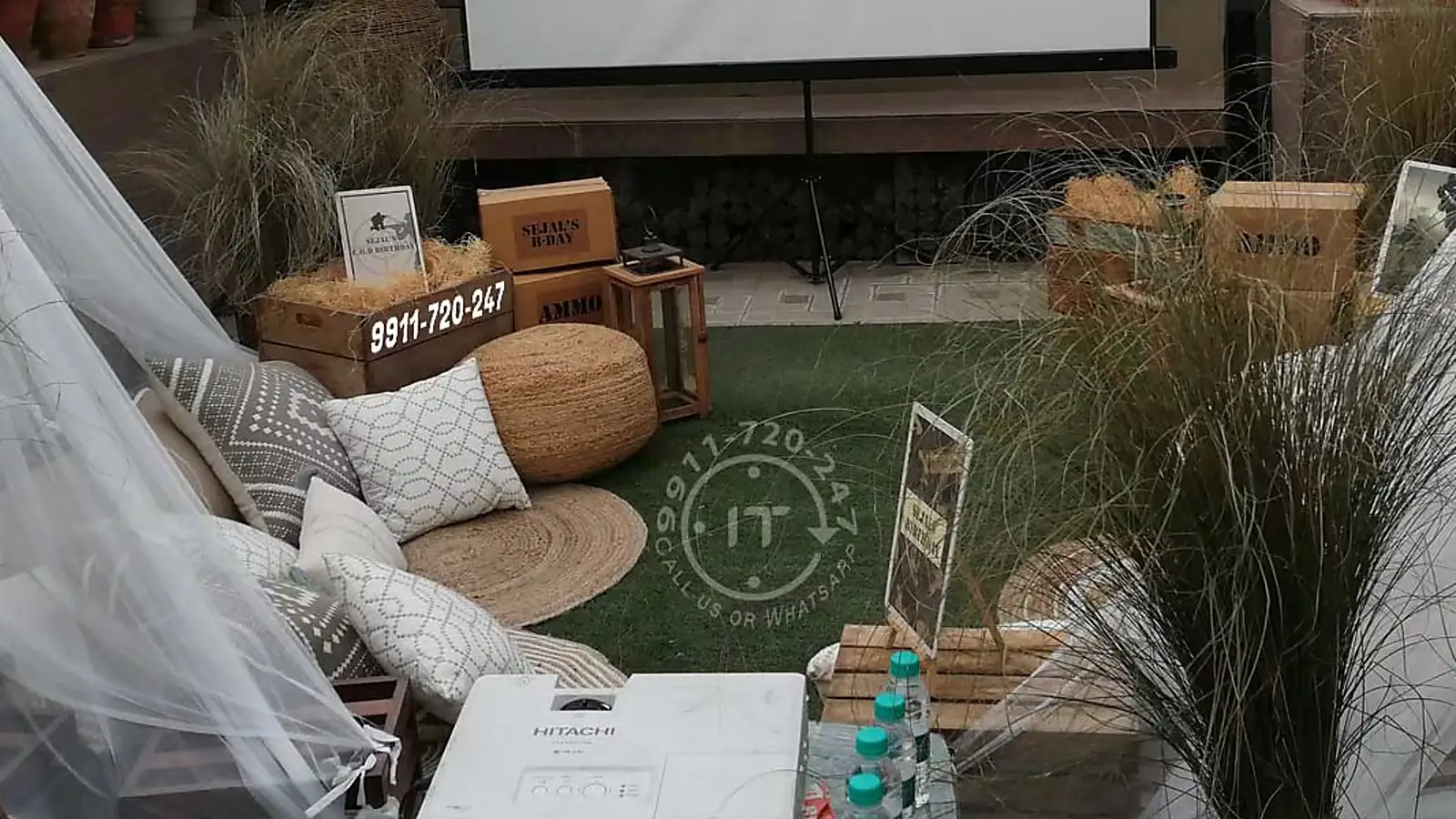 Projector and screen on hire for a presentation in Delhi