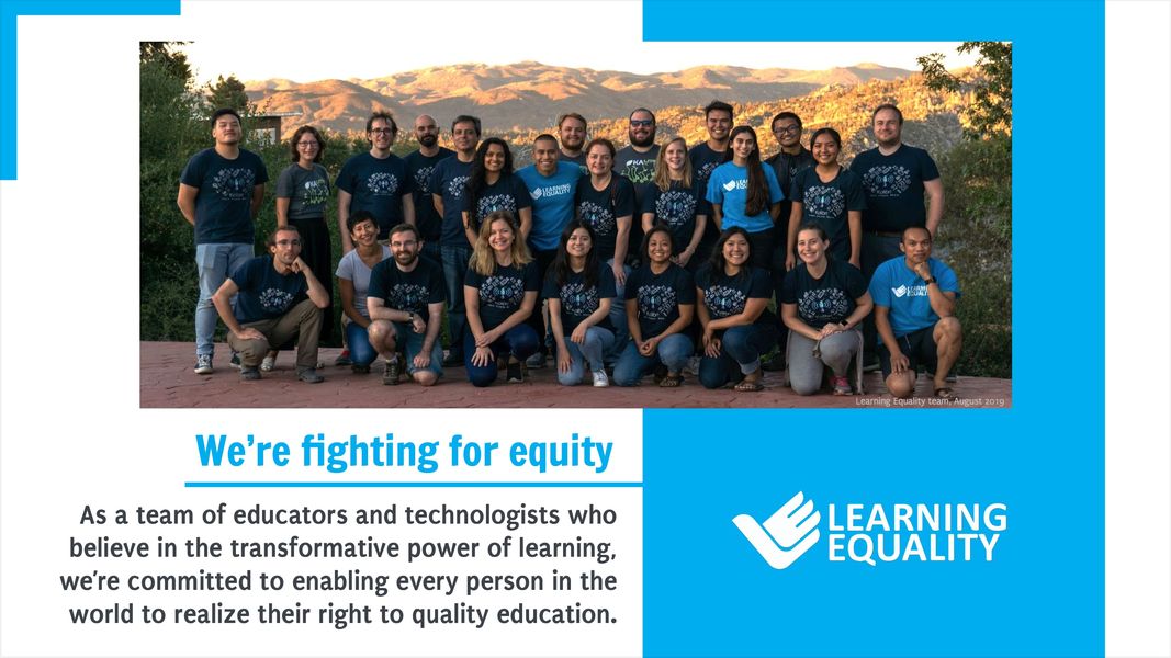 Learning Equality team photo: educators and technologists