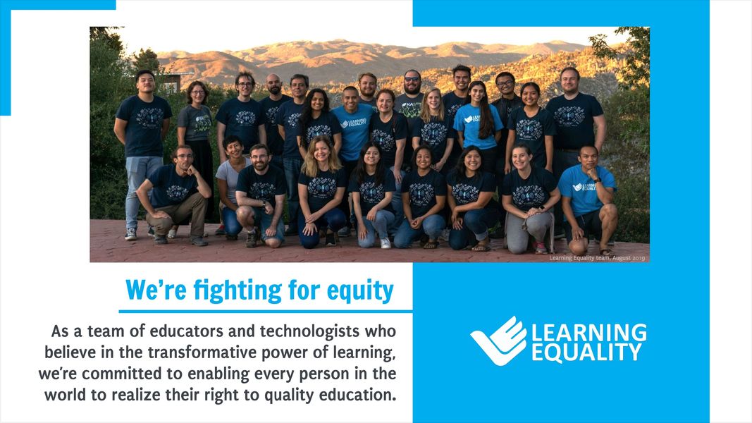 Learning Equality team photo: educators and technologists