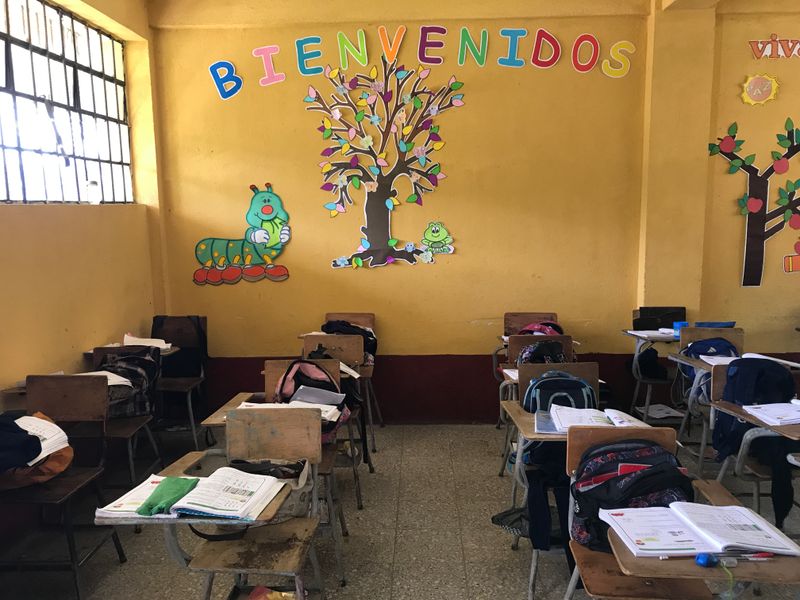 A classroom in Guatemala