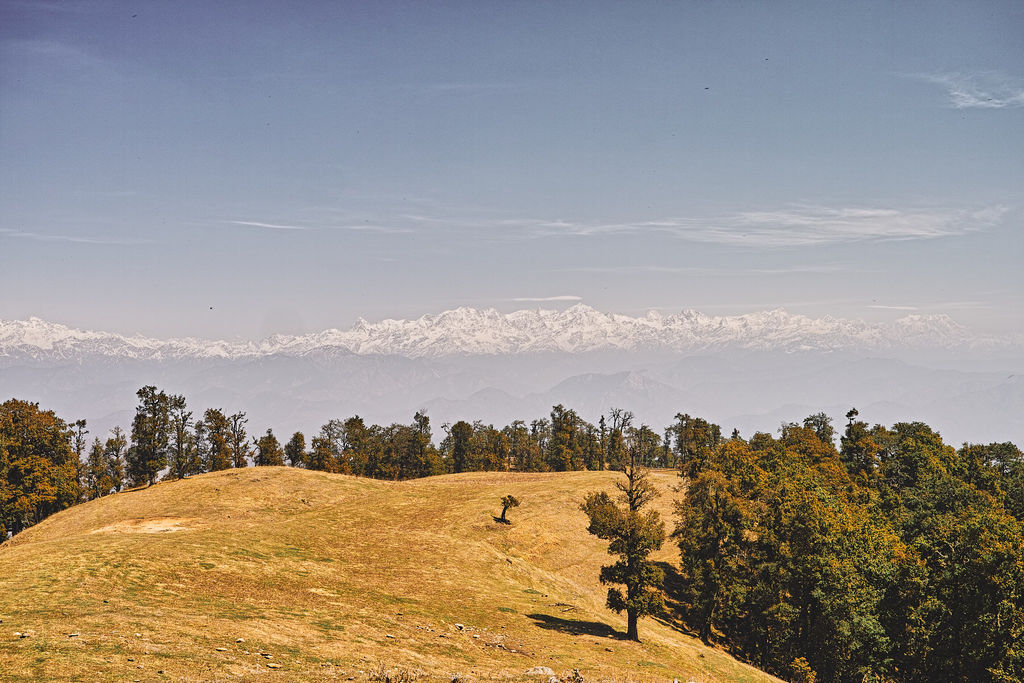 Facing Bandarpoonch and Gangotri ranges from Chinyali Thatch