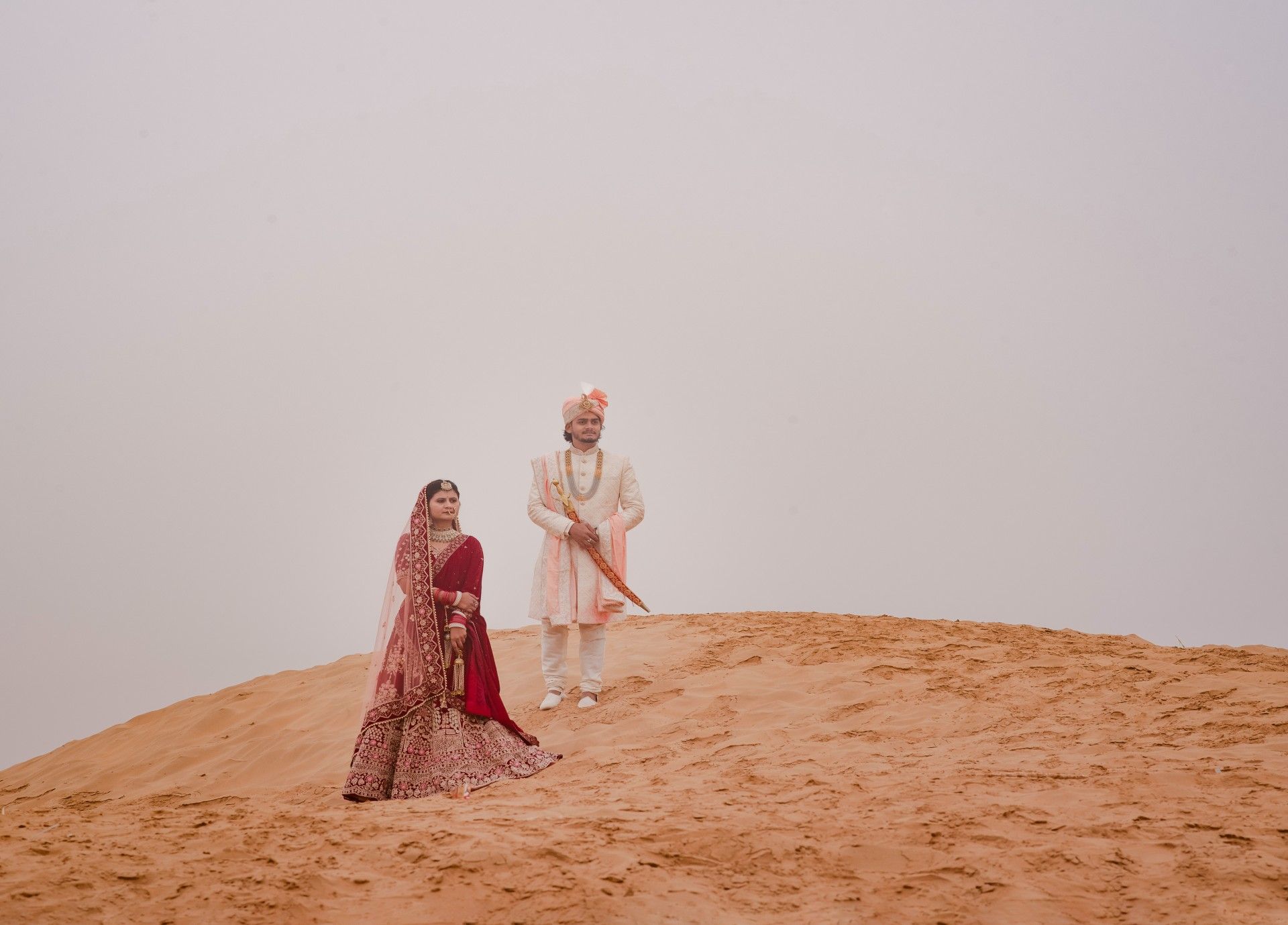 Wedding portrait couple