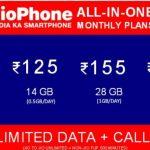 Jio Phone all-in-one plans