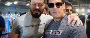 Salman Khan with Bodyguard Shera