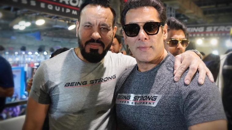 Salman Khan with Bodyguard Shera