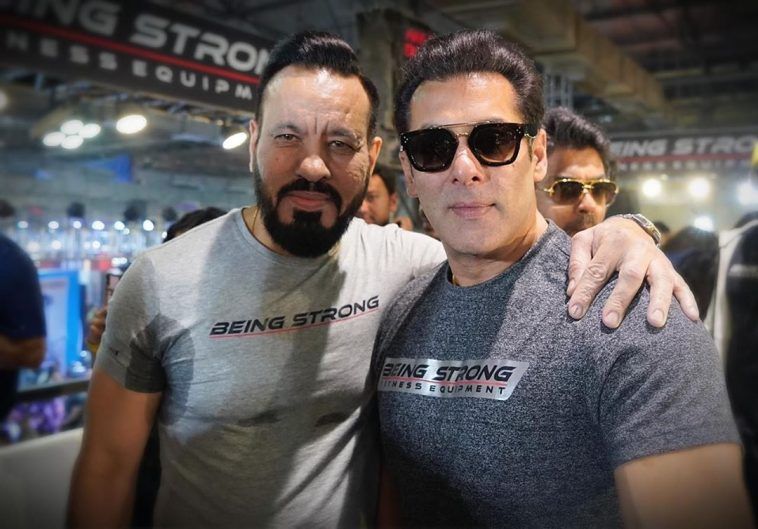 Salman Khan with Bodyguard Shera