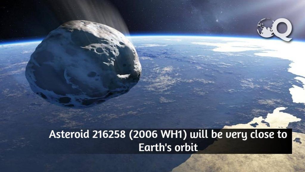 Asteroid 216258 (2006 WH1) will be very close to Earth's orbit