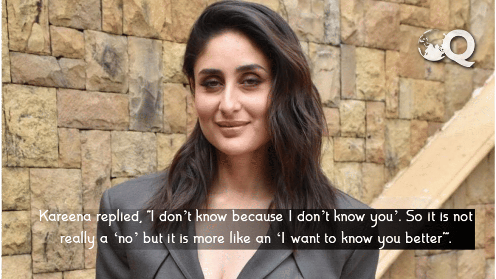 Kareena Says no to Saif Ali Khan