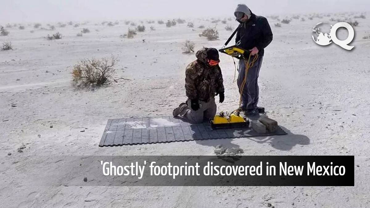 The 'ghostly' footprint discovered by using a special radar in New Mexico