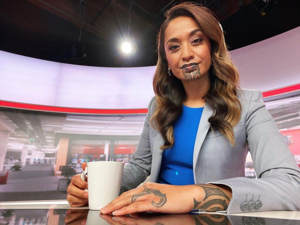 The First Primetime News Anchor  with a Maori Face Tattoo