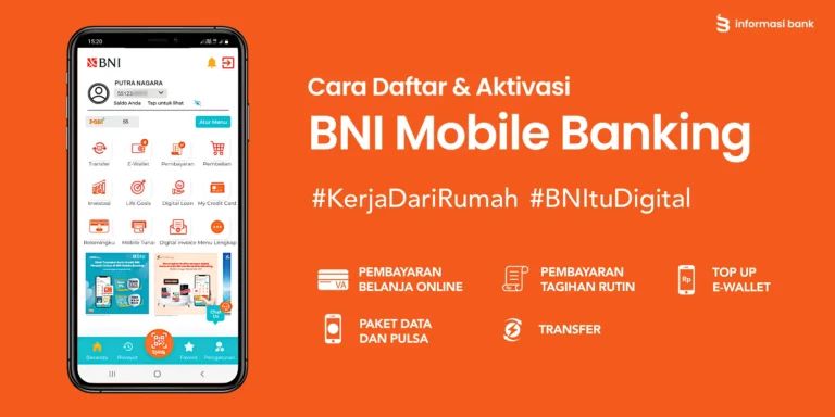 cara daftar aktivasi bni mobile banking