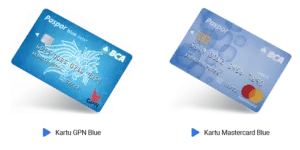 Kartu BCA GPN dan Mastercard Blue