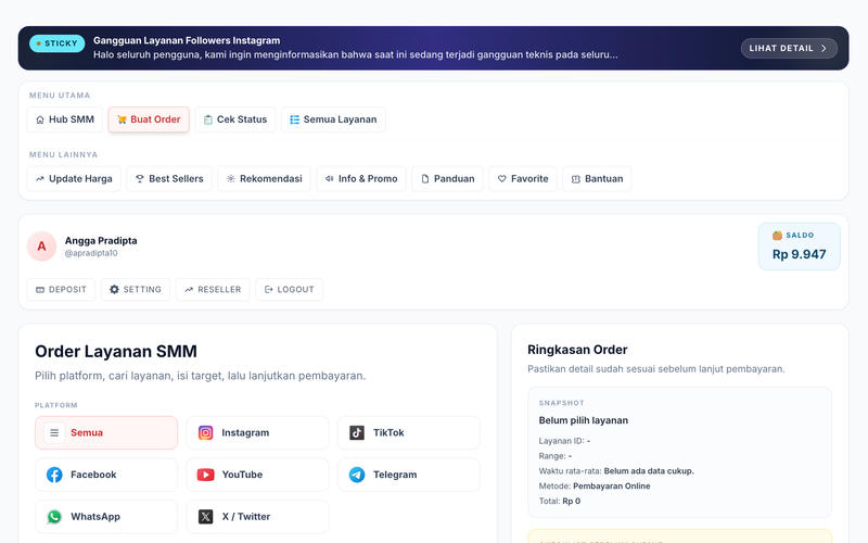 Satu Dashboard untuk Banyak Pesanan