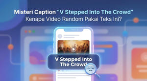 Misteri Caption 'V Stepped Into The Crowd': Kenapa Video Random Pakai Teks Ini?