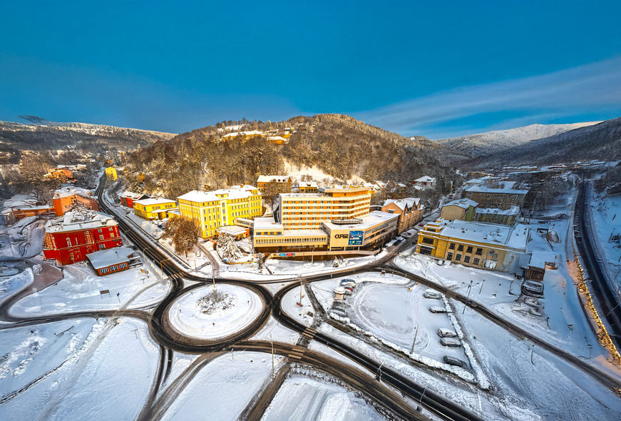 Lázeňský komplex Curie: Komfort v centru Jáchymova