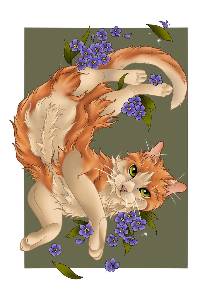 Dreamy Cat Green