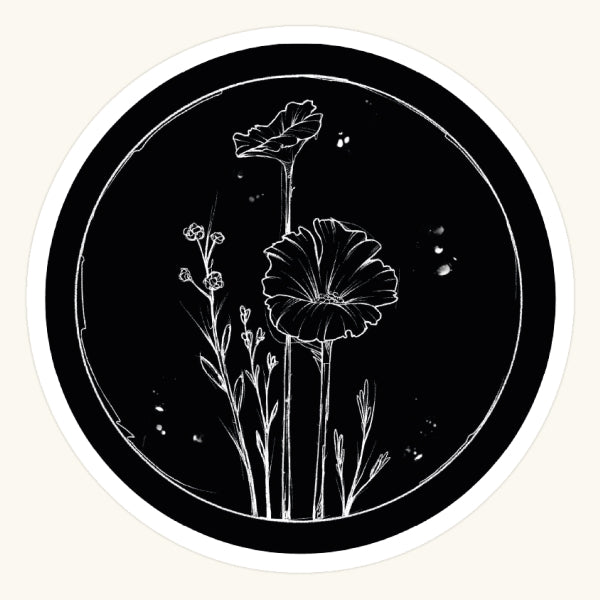 Flowers on Black