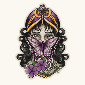 Girl And Butterfly