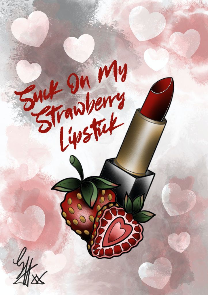 Suck On My Strawberry Lipstick