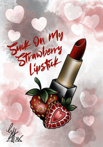 Suck On My Strawberry Lipstick