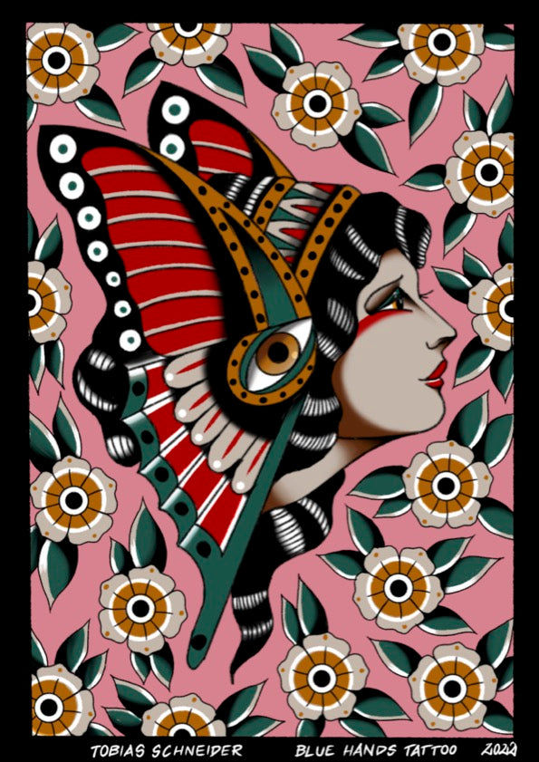 Lady With Butterfly