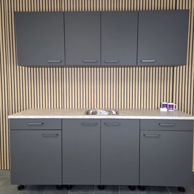 NIEUWE Q-Line ARTEGO Keuken "Mat GRAFIET" decor - 210 cm thumbnail 1