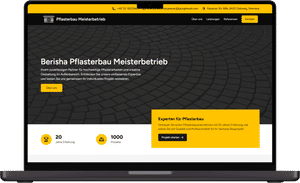 Website erstellen für ein Pflasterbauunternehmen in Passau