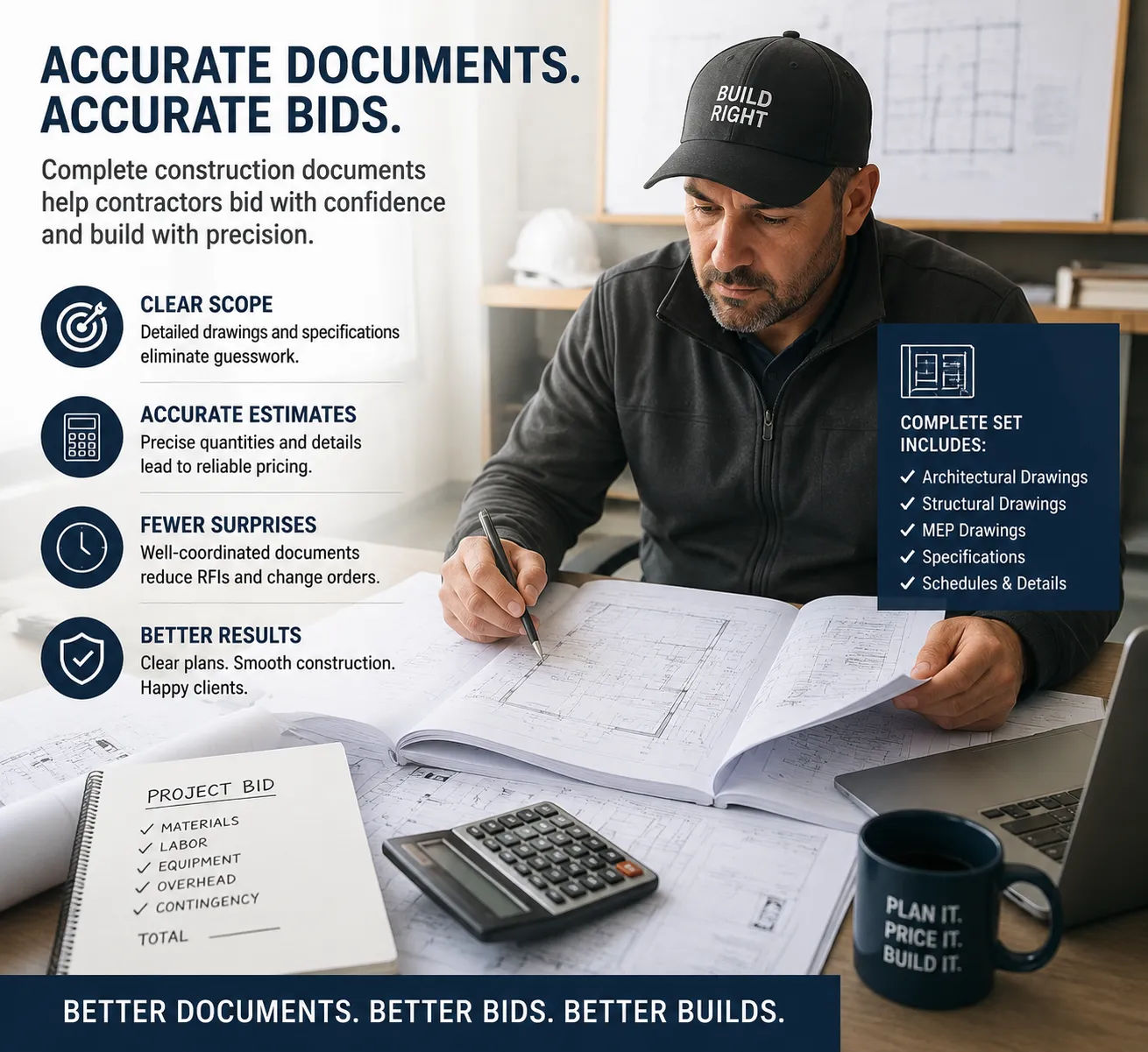 Home design services value illustration showing cost comparison of design-phase versus construction-phase error correction